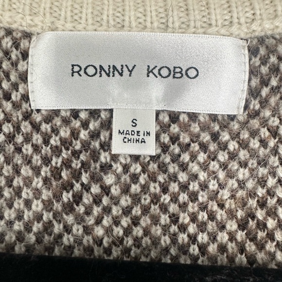 NWT Ronny Kobo Parmida Leopard Cardigan. Size Small. - Picture 9 of 12